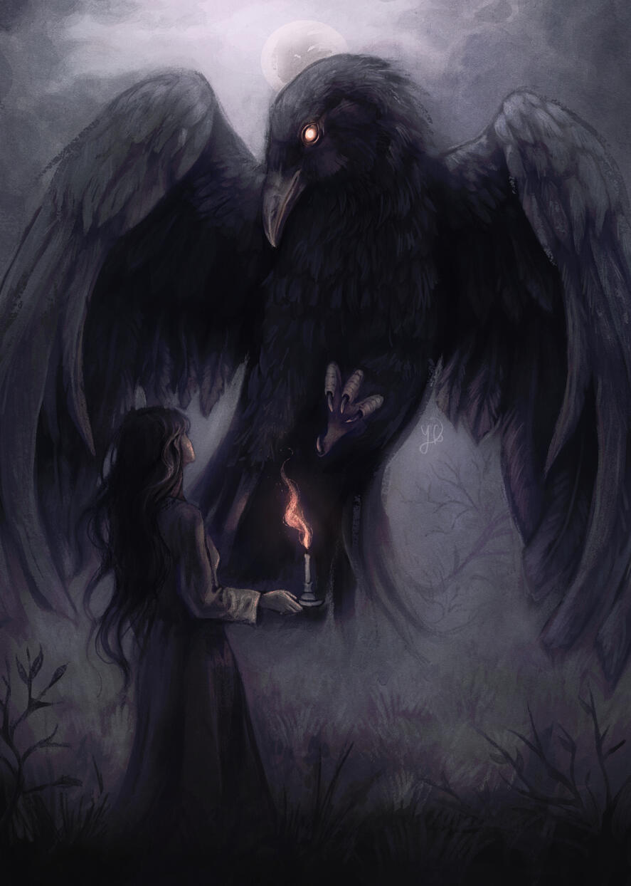 Candlelit Messenger, 2025 (Drawtober Challenge).